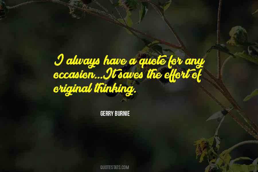 Gerry Burnie Quotes #958335