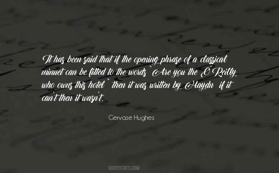 Gervase Hughes Quotes #772569