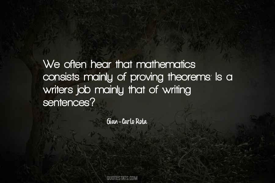 Gian-Carlo Rota Quotes #895305