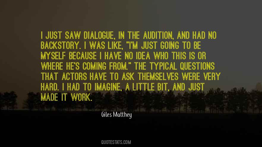 Giles Matthey Quotes #1789564
