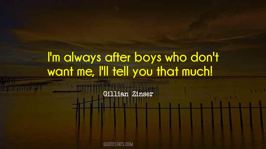 Gillian Zinser Quotes #1268378