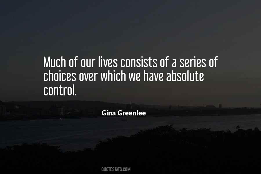 Gina Greenlee Quotes #123691