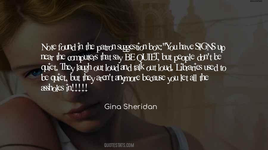 Gina Sheridan Quotes #47010