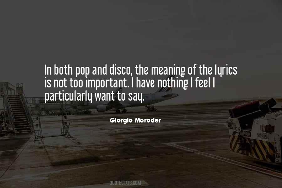 Giorgio Moroder Quotes #1773669