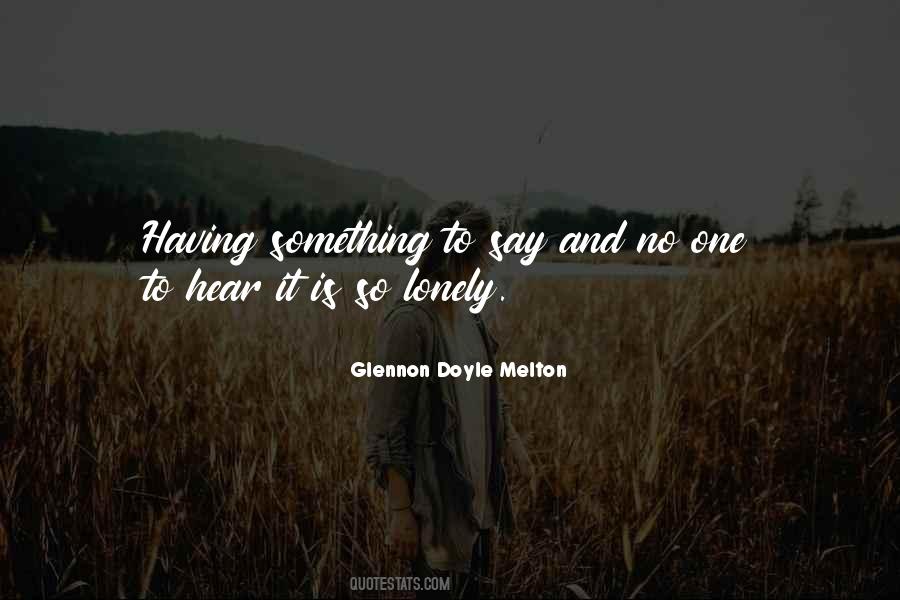 Glennon Doyle Melton Quotes #863784