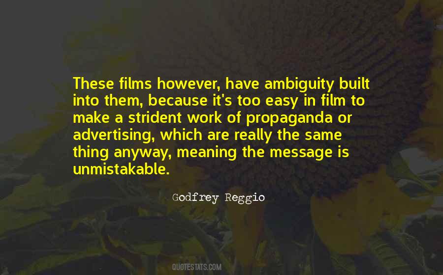 Godfrey Reggio Quotes #1332016