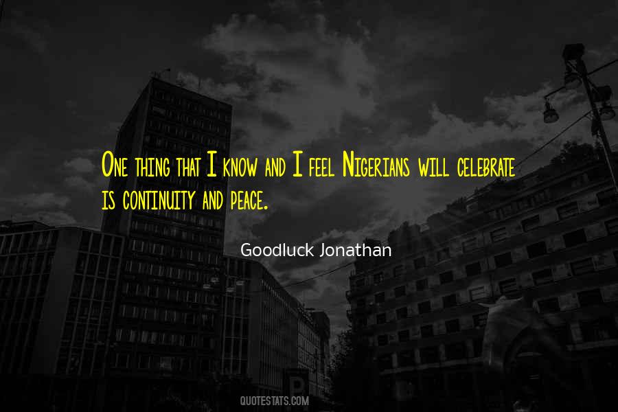 Goodluck Jonathan Quotes #165676