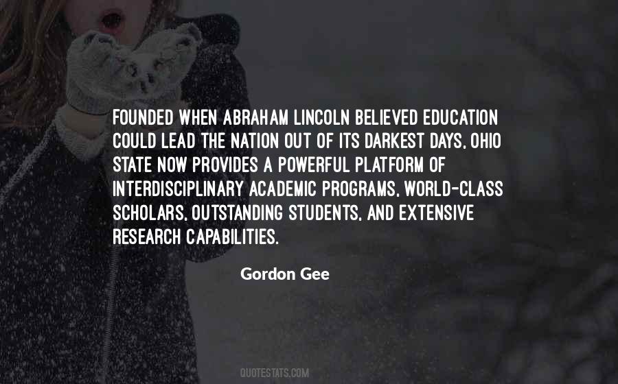 Gordon Gee Quotes #1463816