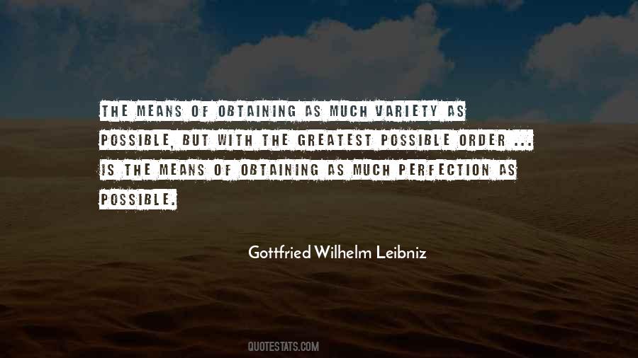 Gottfried Wilhelm Leibniz Quotes #18434