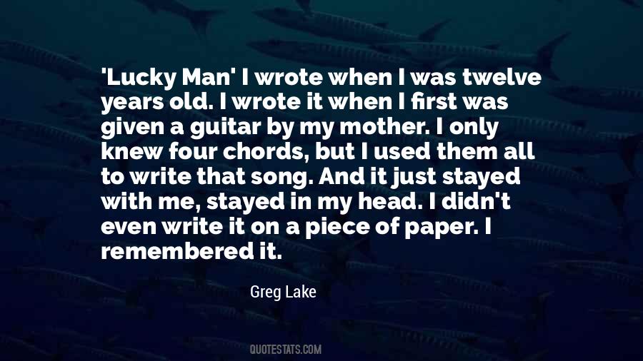 Greg Lake Quotes #221514