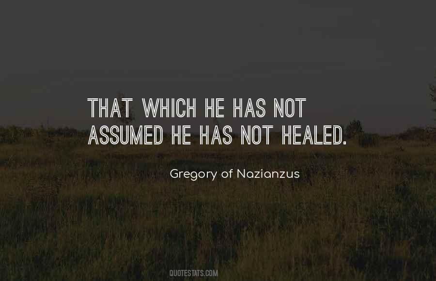 Gregory Of Nazianzus Quotes #133466