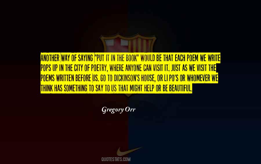 Gregory Orr Quotes #742302