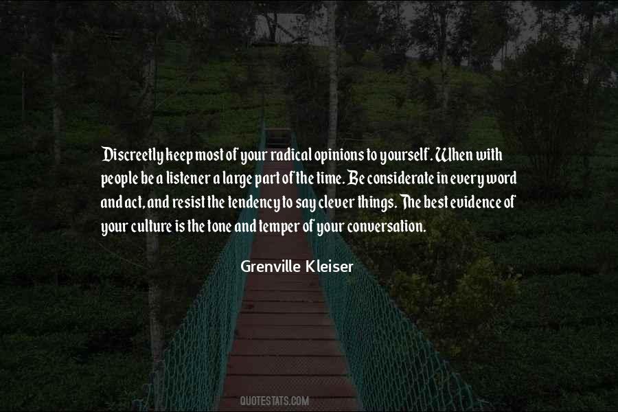 Grenville Kleiser Quotes #1752308