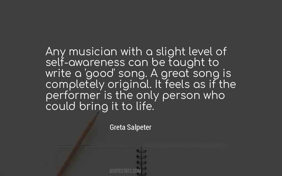 Greta Salpeter Quotes #723573