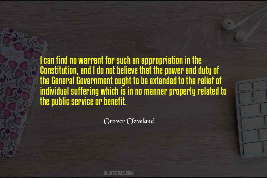 Grover Cleveland Quotes #1273487