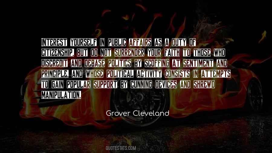 Grover Cleveland Quotes #977324