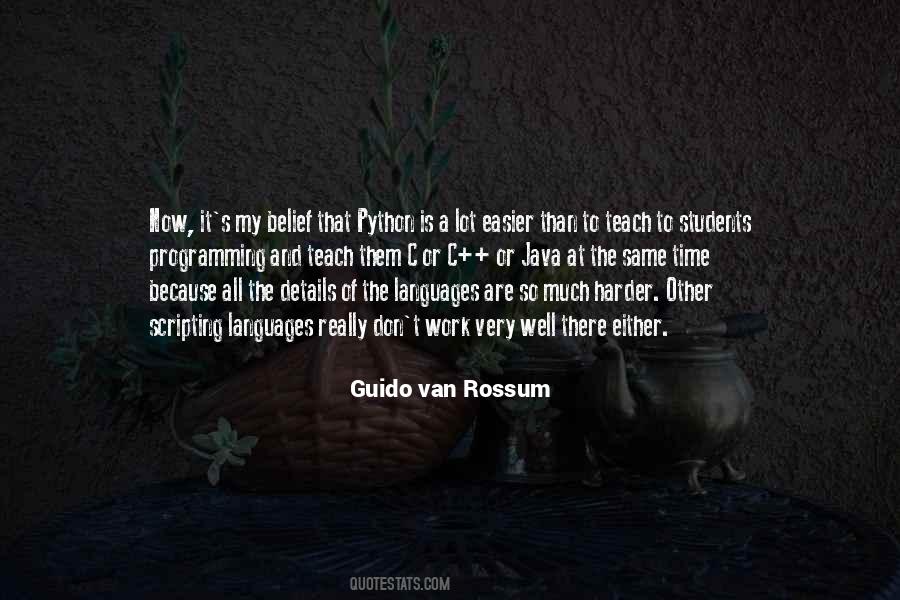 Guido Van Rossum Quotes #1374296