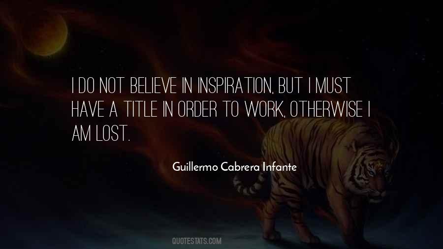 Guillermo Cabrera Infante Quotes #1791291