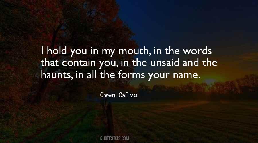 Gwen Calvo Quotes #240522