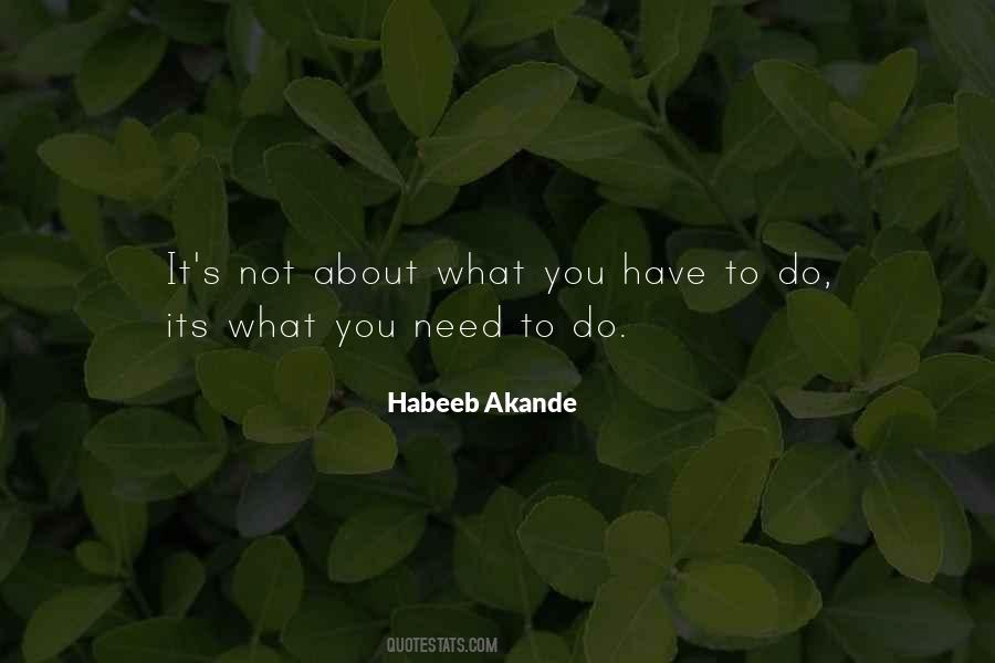 Habeeb Akande Quotes #536724