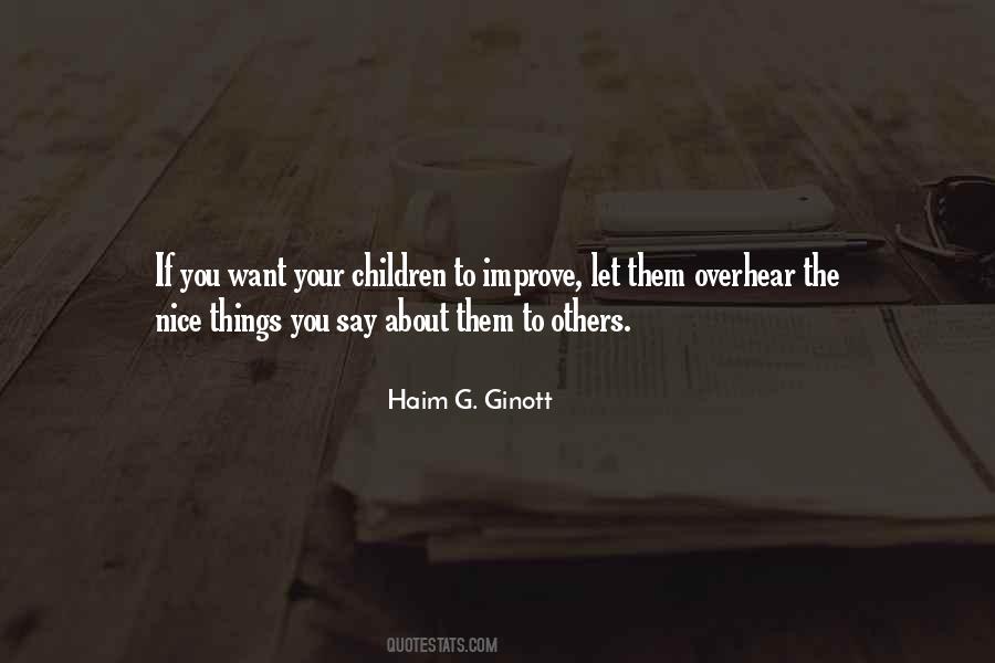 Haim G. Ginott Quotes #463448