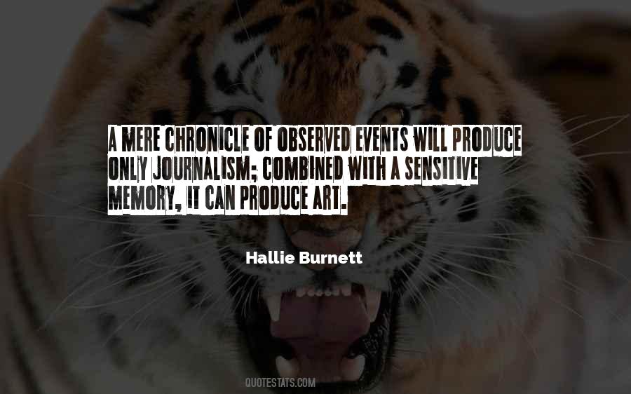 Hallie Burnett Quotes #802927