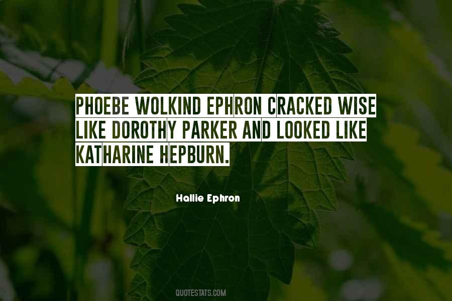Hallie Ephron Quotes #146139