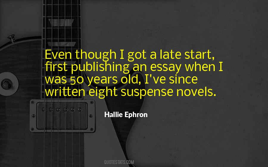 Hallie Ephron Quotes #32512