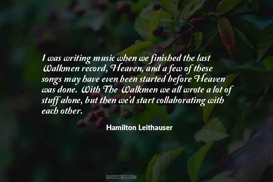 Hamilton Leithauser Quotes #363052