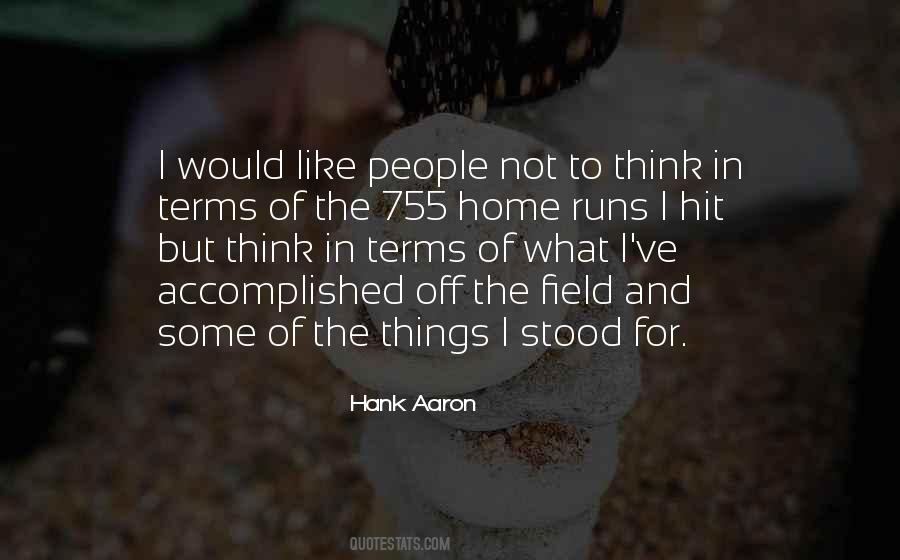 Hank Aaron Quotes #156214