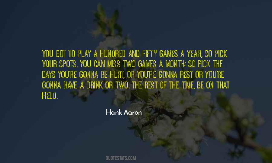 Hank Aaron Quotes #188385