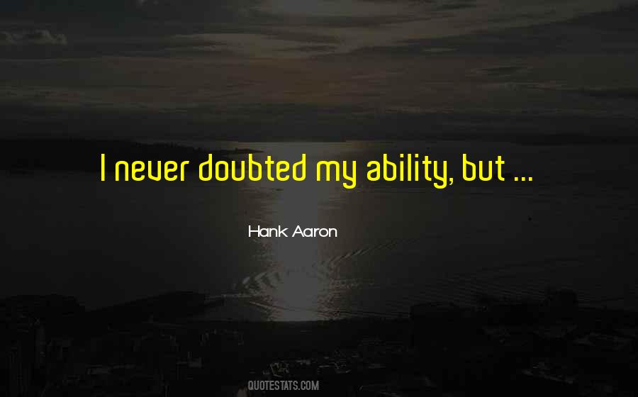 Hank Aaron Quotes #34951