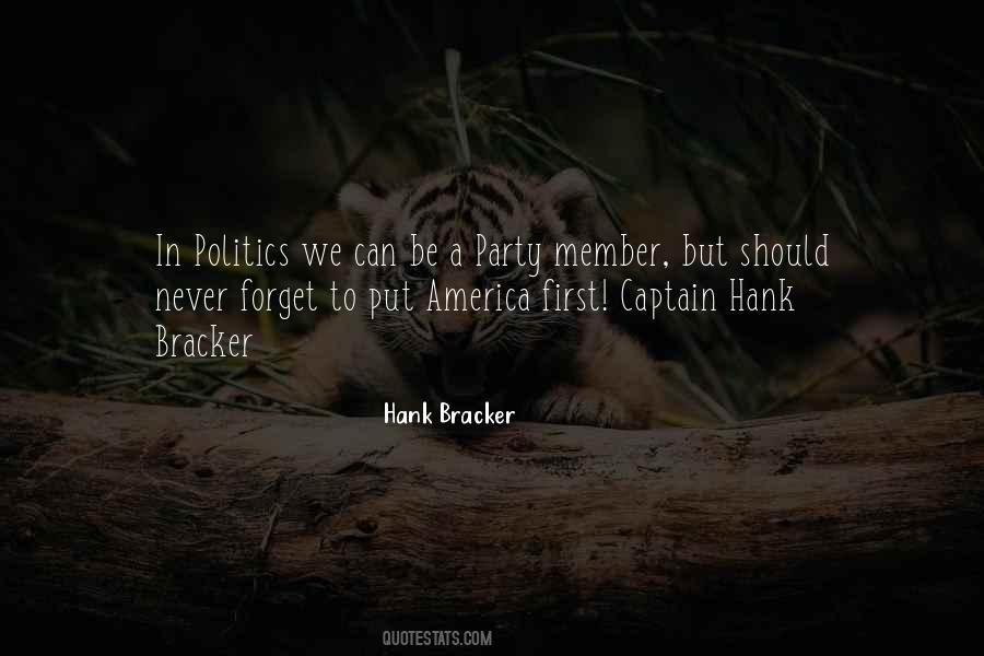 Hank Bracker Quotes #1210442