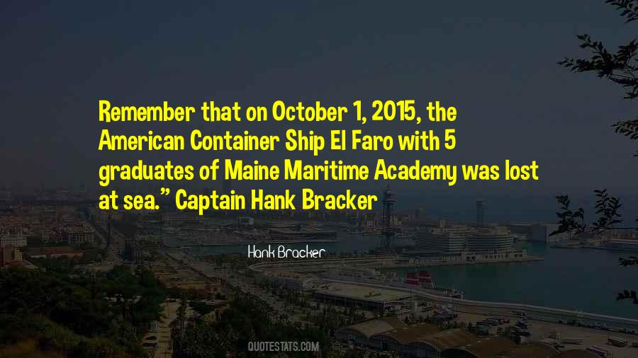 Hank Bracker Quotes #1797937