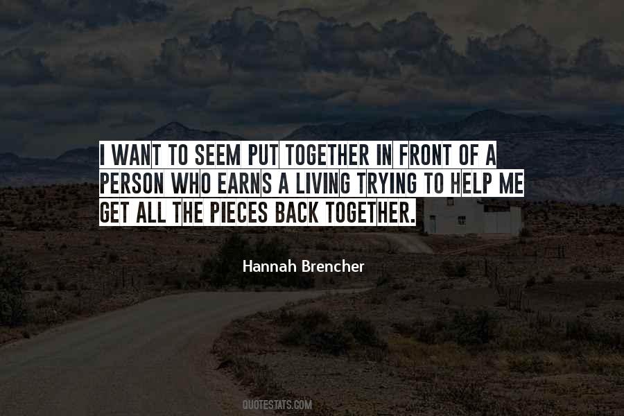 Hannah Brencher Quotes #50434