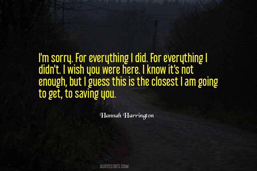 Hannah Harrington Quotes #1427673