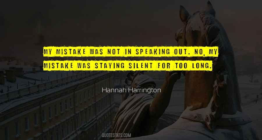Hannah Harrington Quotes #1720889
