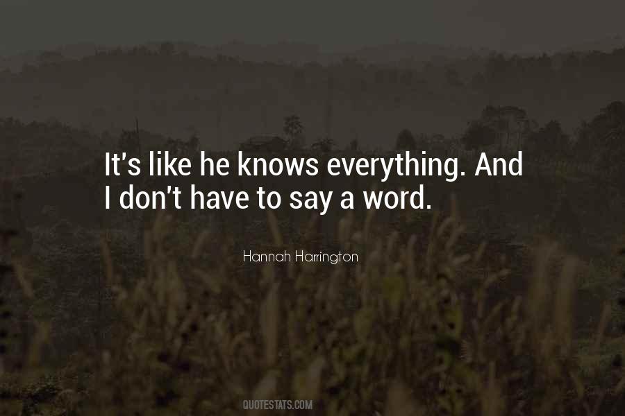 Hannah Harrington Quotes #515218