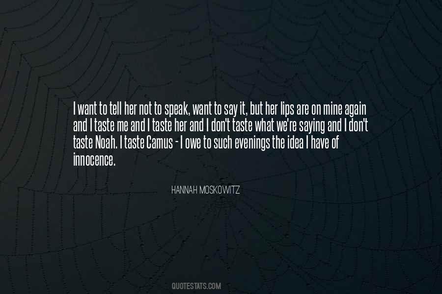 Hannah Moskowitz Quotes #917119