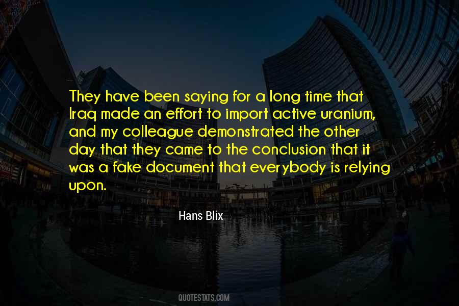 Hans Blix Quotes #1039636