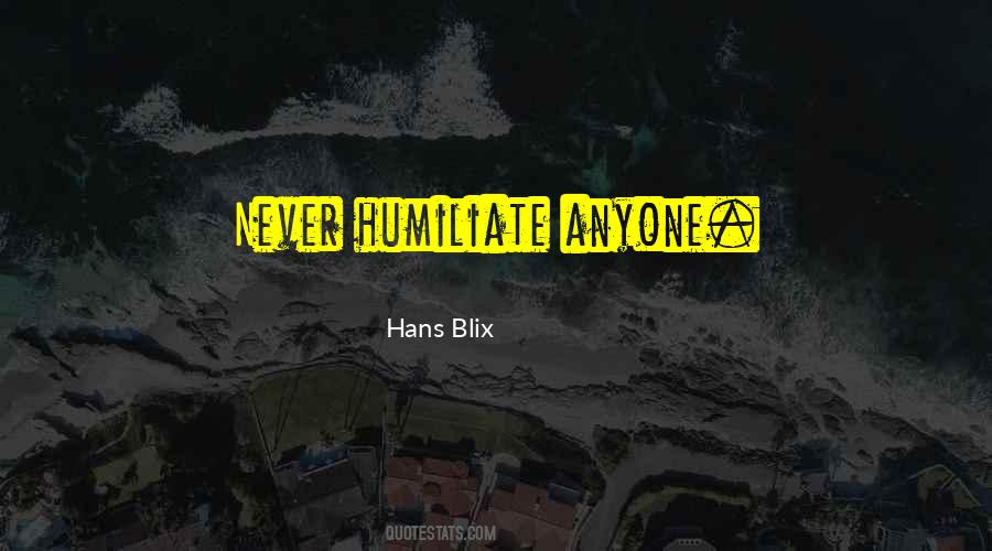 Hans Blix Quotes #240888