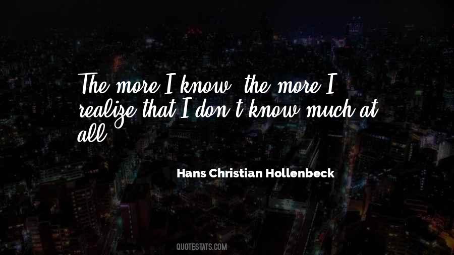 Hans Christian Hollenbeck Quotes #528738