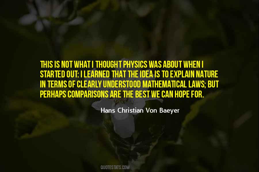 Hans Christian Von Baeyer Quotes #1713216