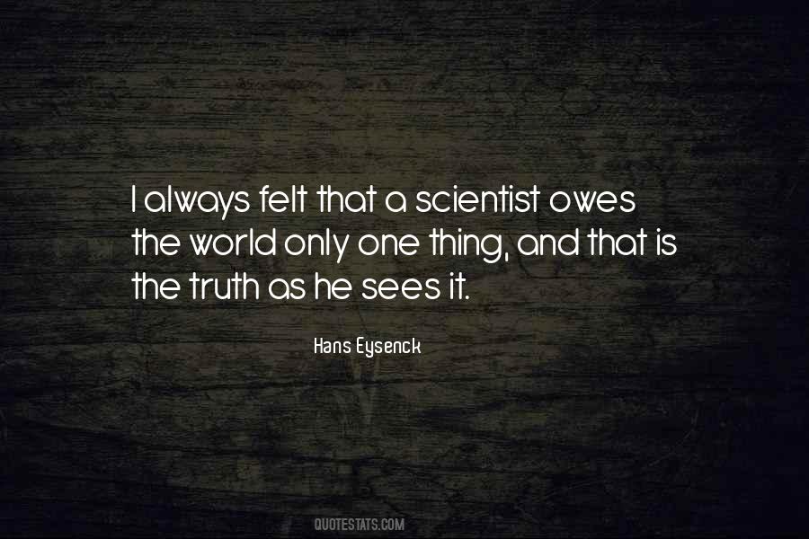 Hans Eysenck Quotes #501089