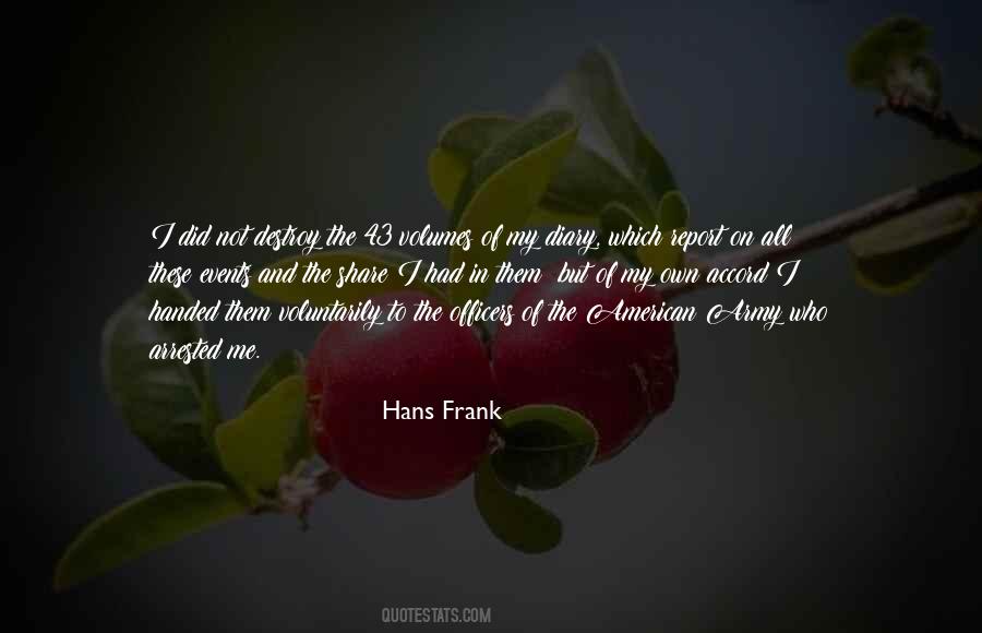 Hans Frank Quotes #857884