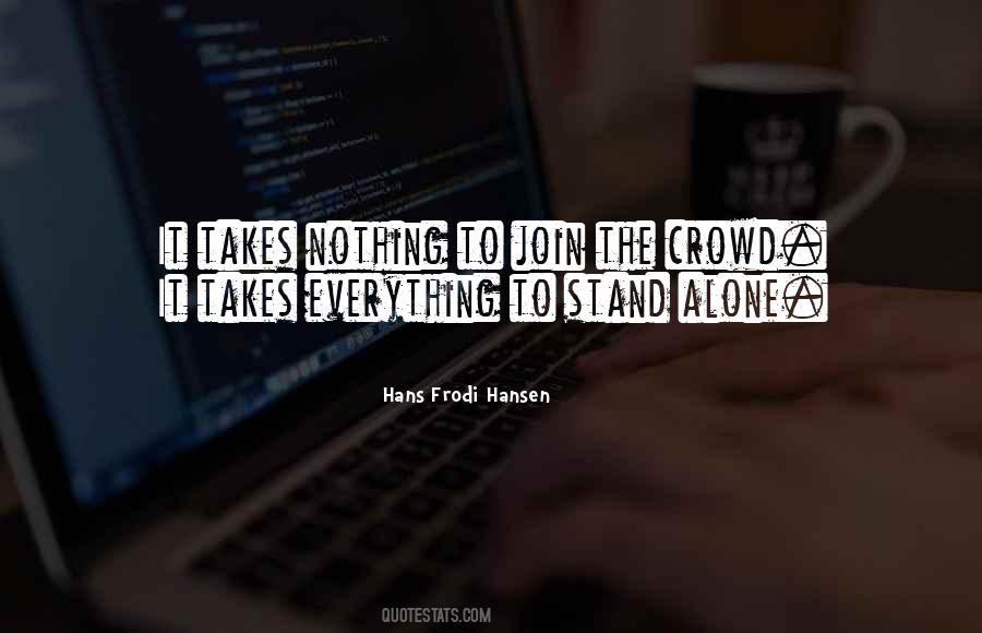 Hans Frodi Hansen Quotes #1145373