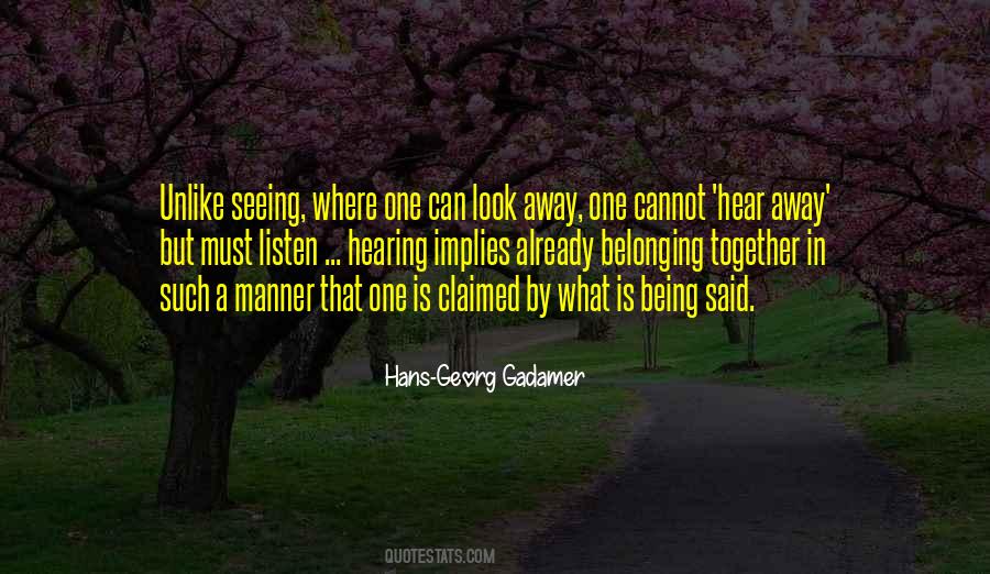 Hans-Georg Gadamer Quotes #1803632