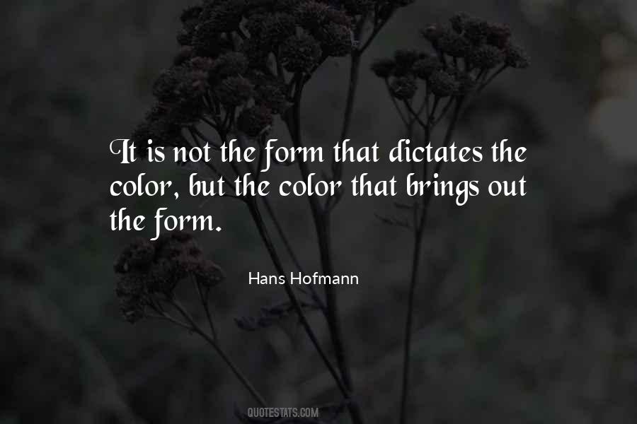 Hans Hofmann Quotes #748720