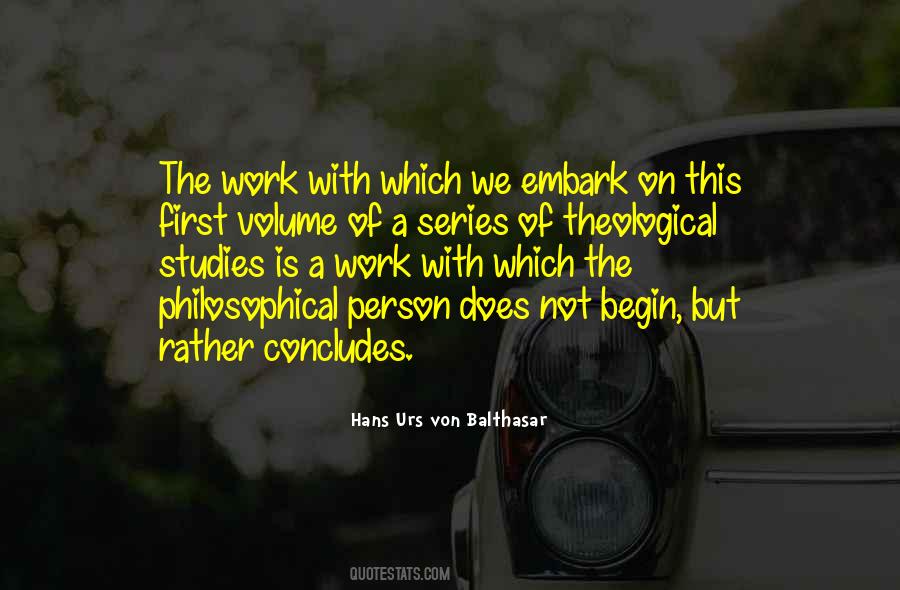 Hans Urs Von Balthasar Quotes #1309698