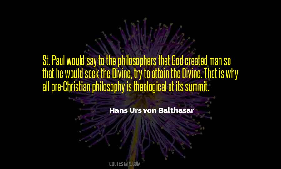 Hans Urs Von Balthasar Quotes #1340594